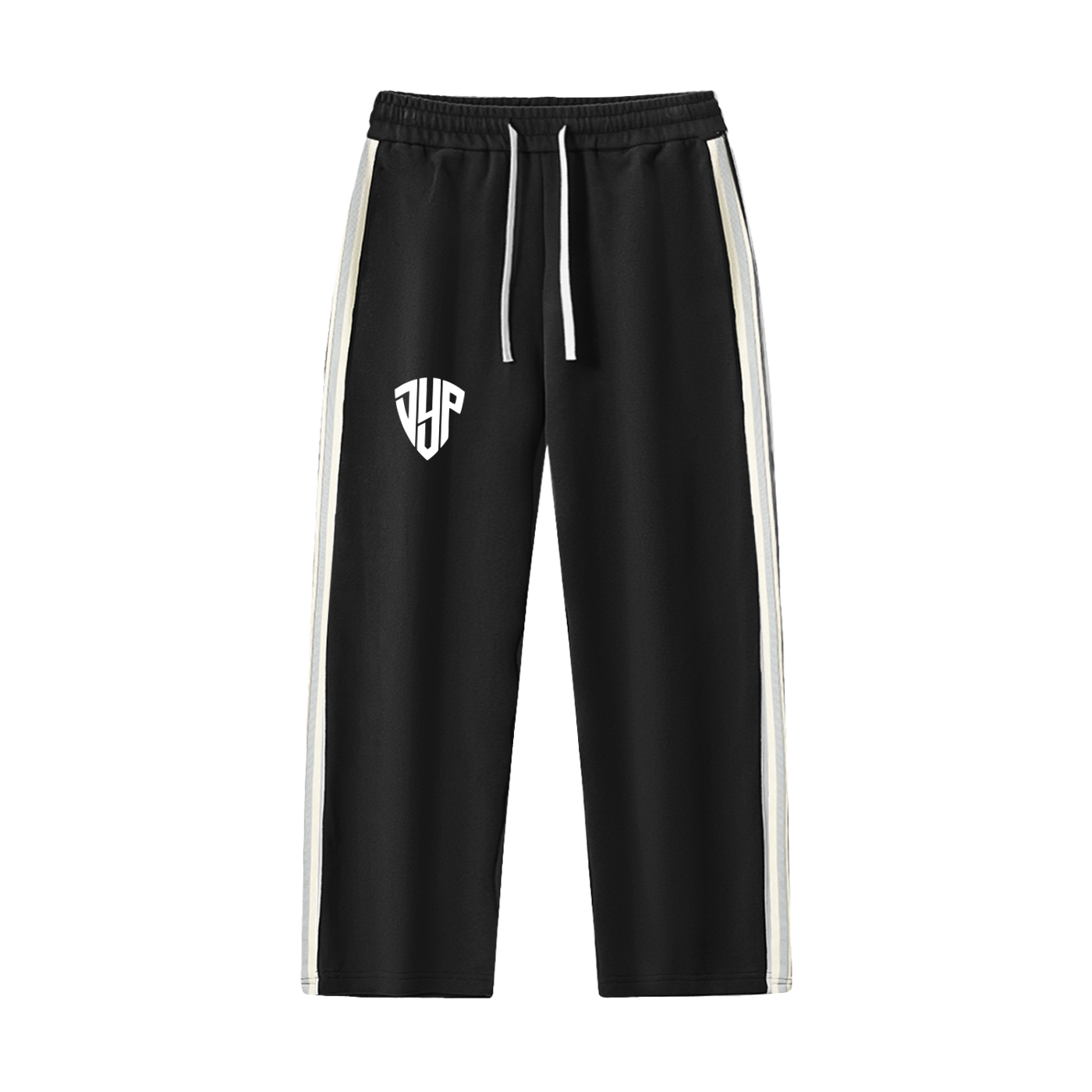 Contrast Side-Stripe Straight-Leg  Pants