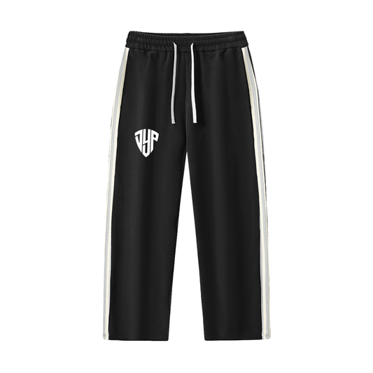 Contrast Side-Stripe Straight-Leg  Pants