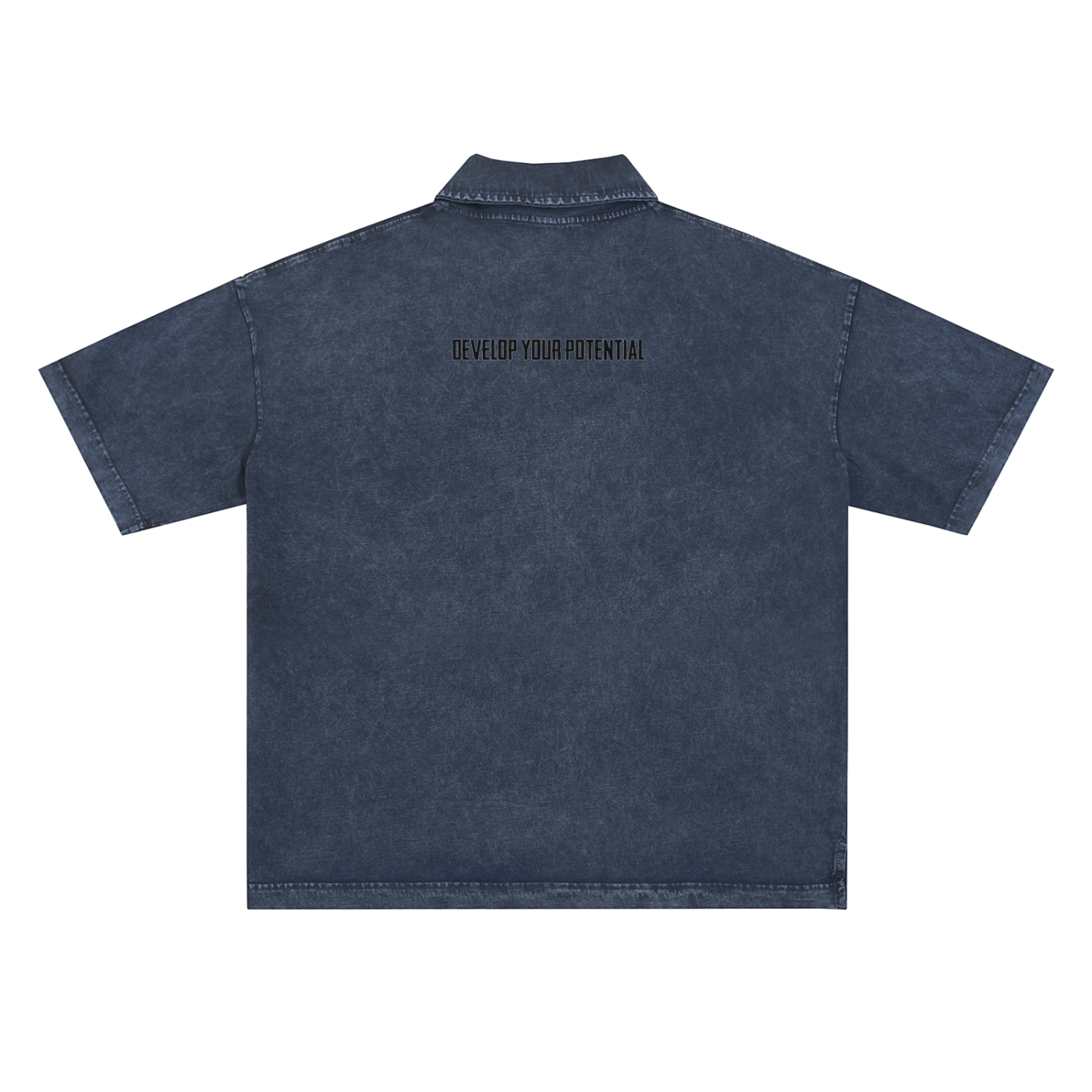 Heavyweight Snow-Washed Polo T-Shirt