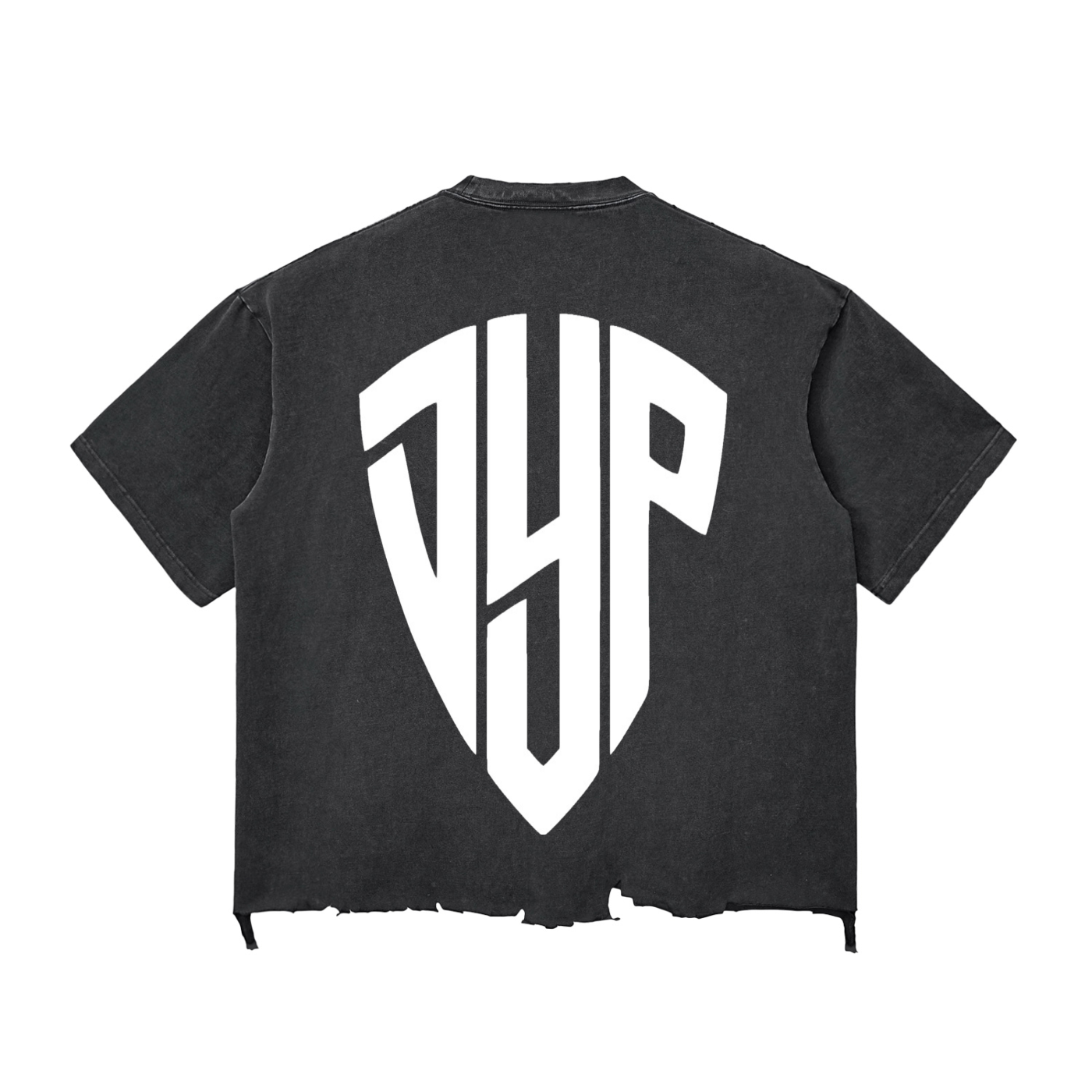 Snow Wash Raw-Hem Boxy T-shirt