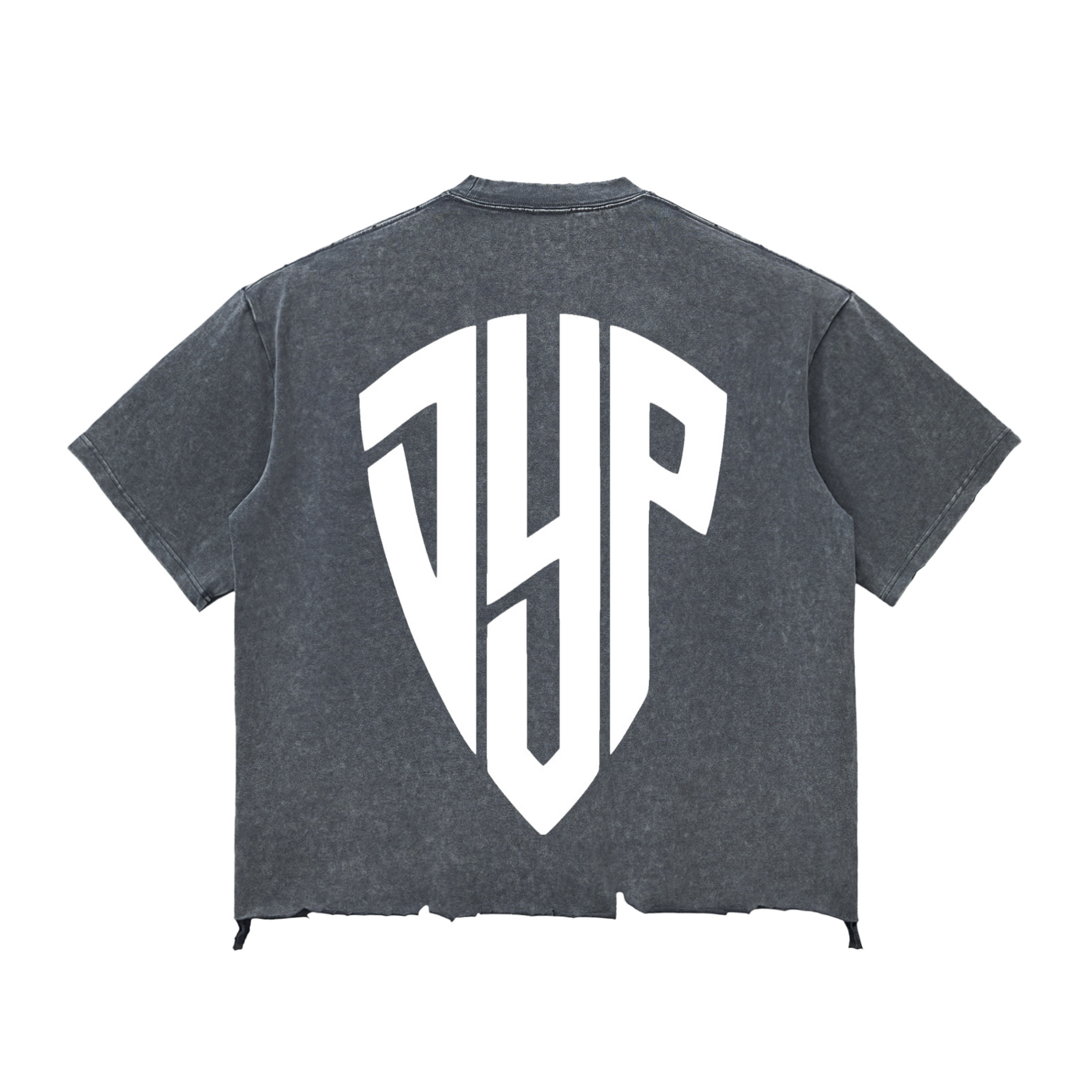 Snow Wash Raw-Hem Boxy T-shirt