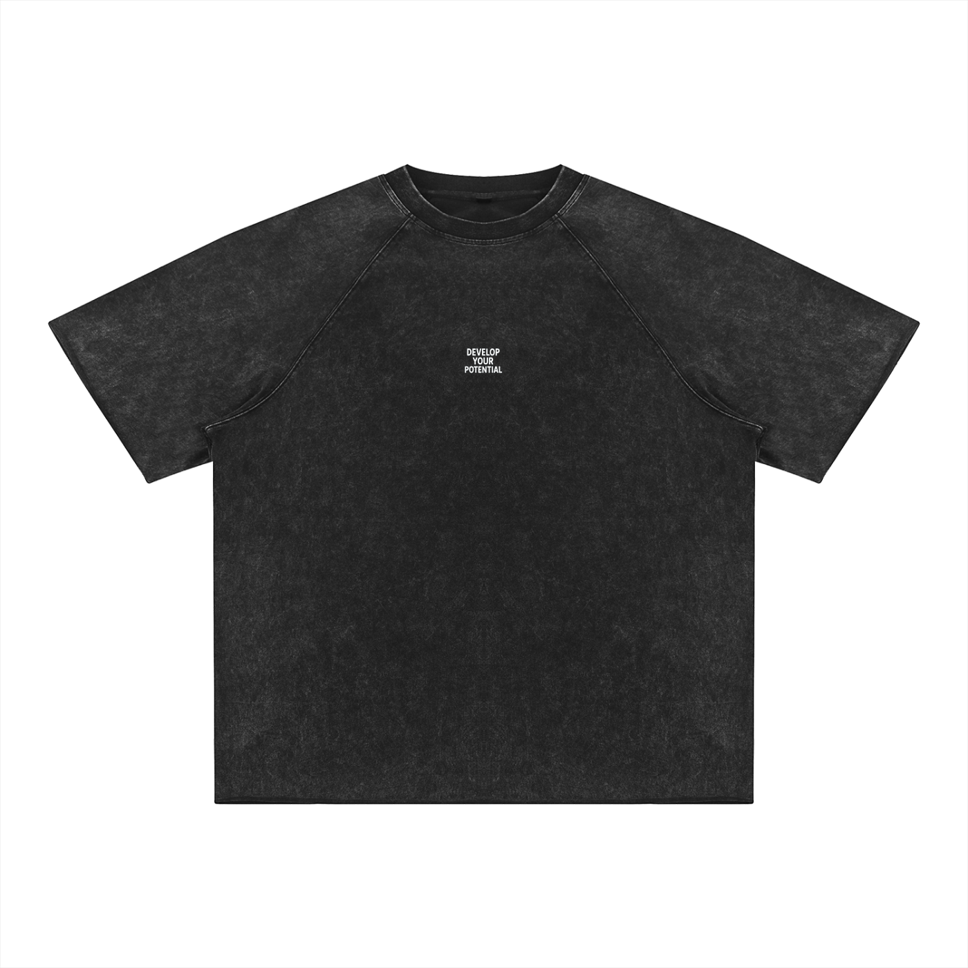 Unisex Mineral Wash Raw Edge T-Shirt