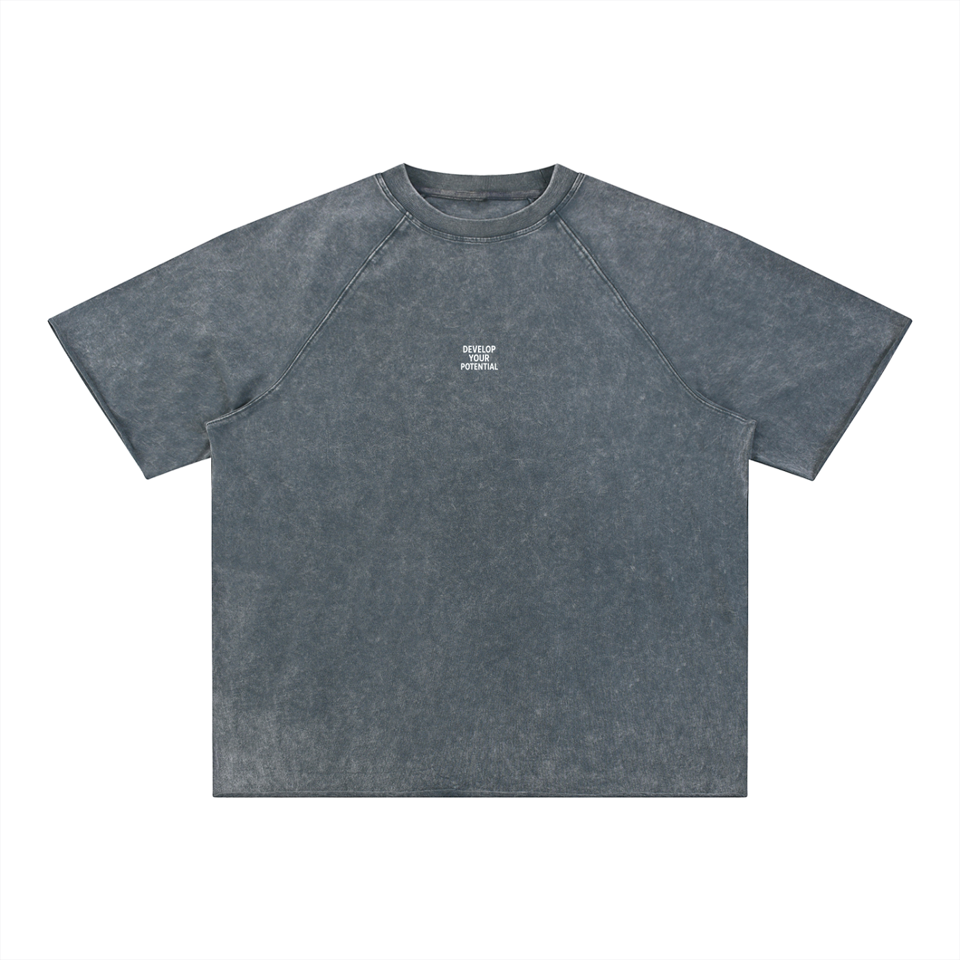 Unisex Mineral Wash Raw Edge T-Shirt