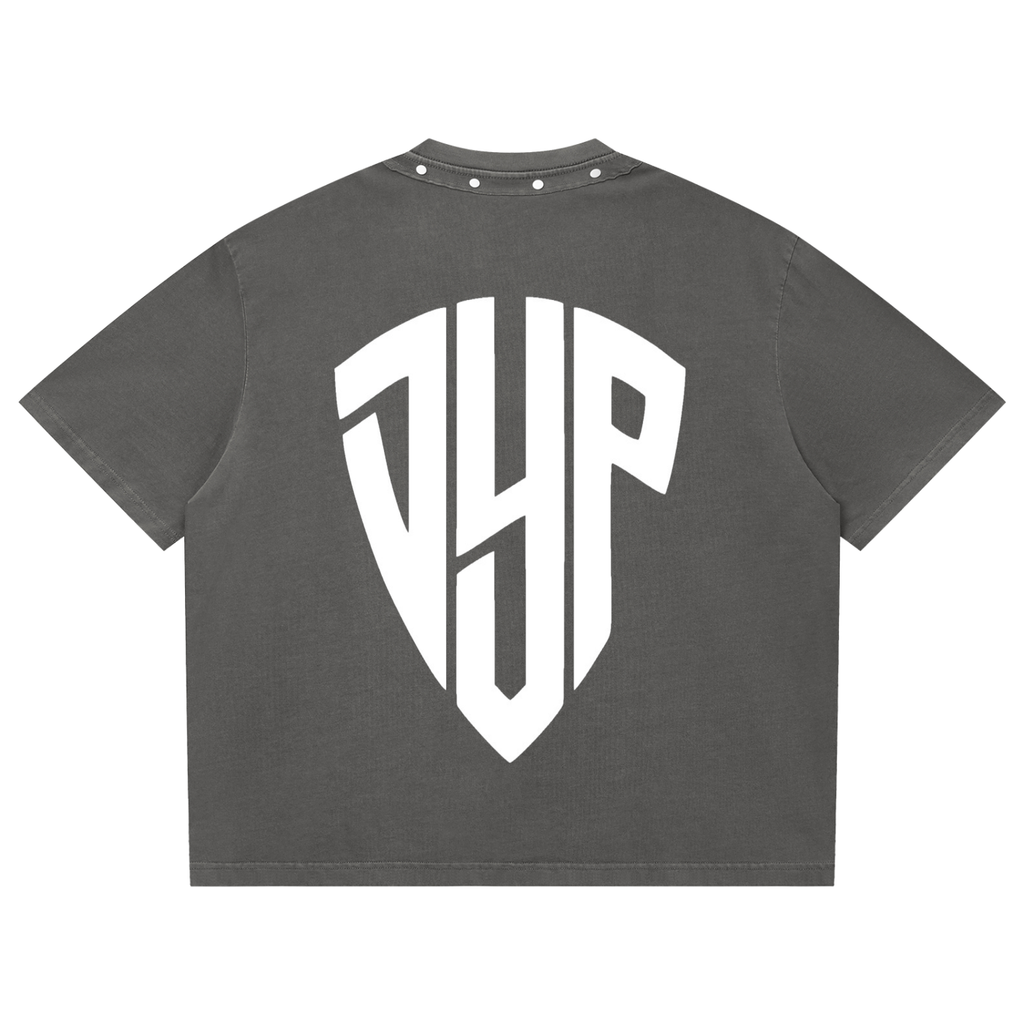 Unisex Washed Boxy Studded T-Shirt