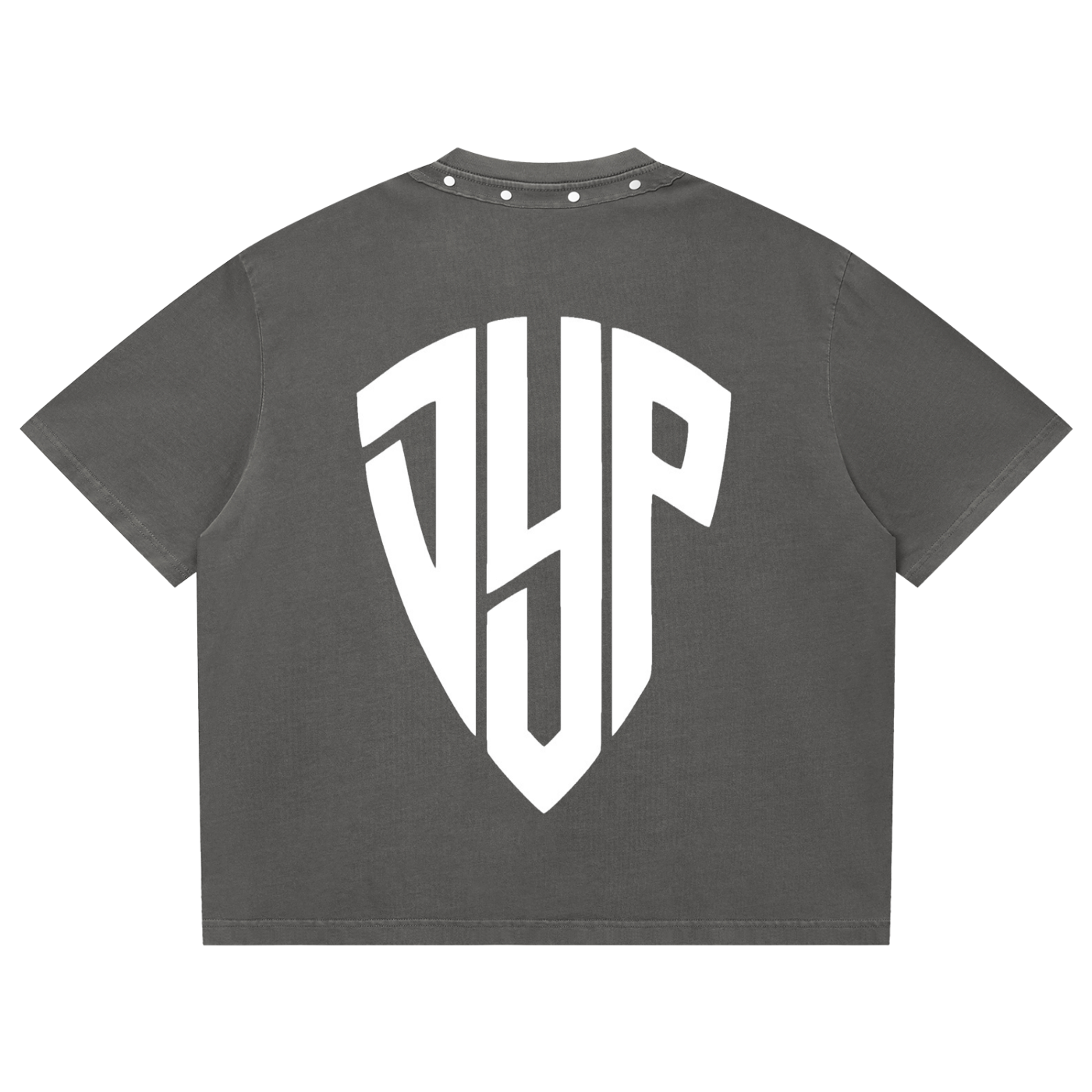 Unisex Washed Boxy Studded T-Shirt