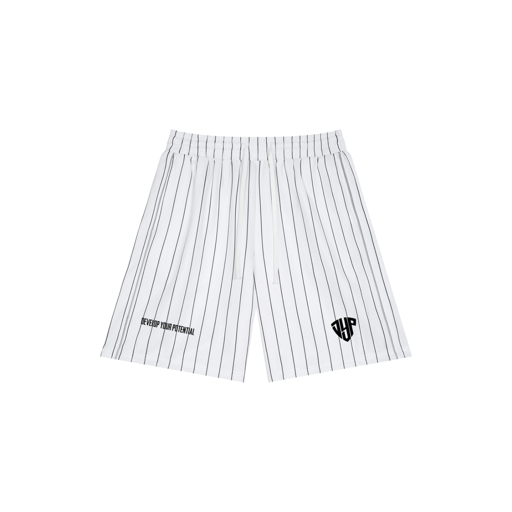 Unisex Striped Loose Fit Shorts