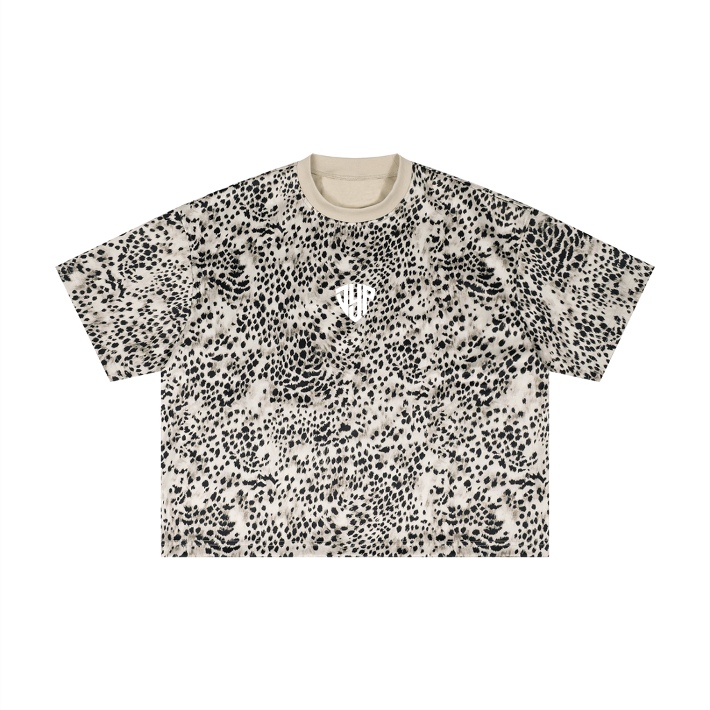 Unisex Leopard Print Boxy T-Shirt