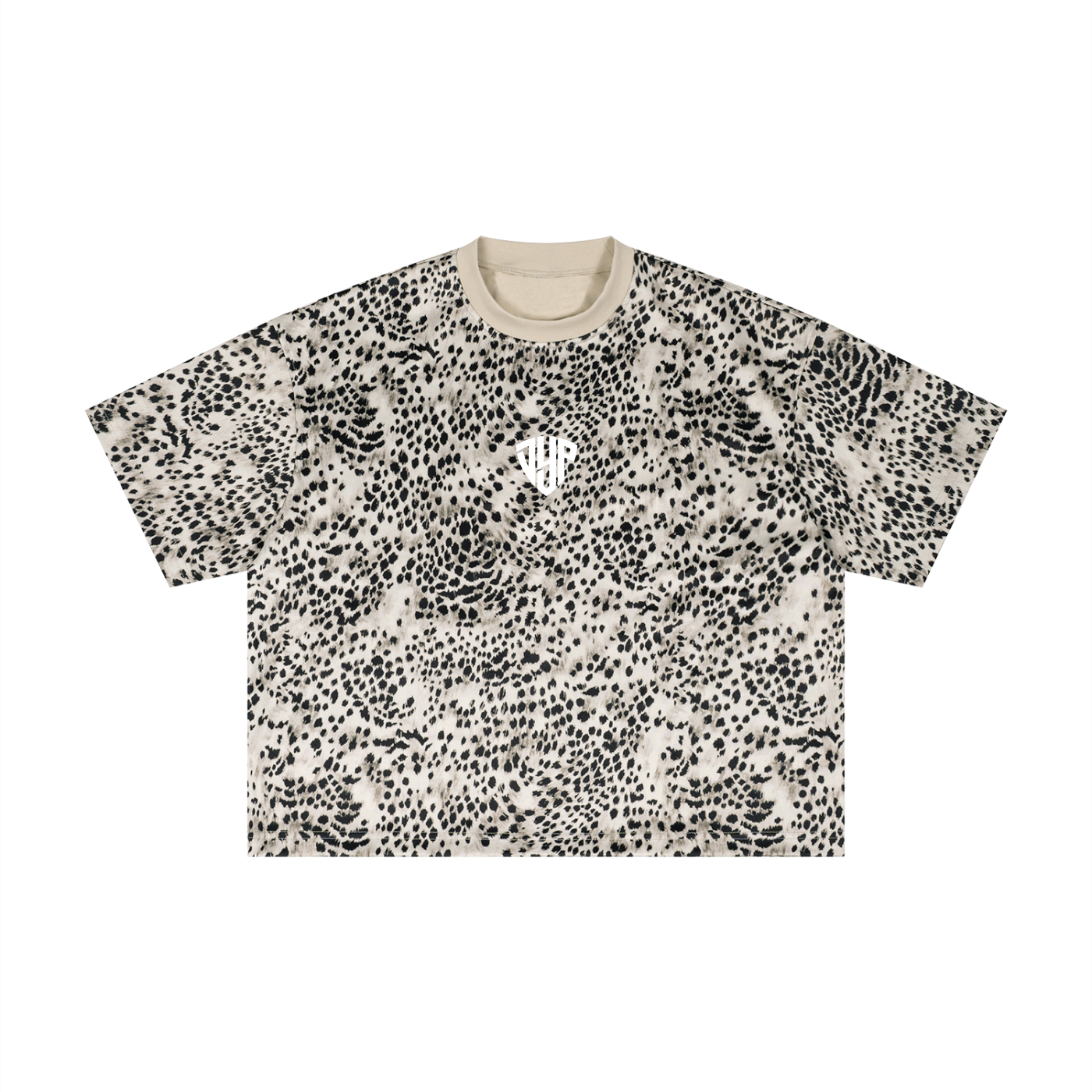 Unisex Leopard Print Boxy T-Shirt