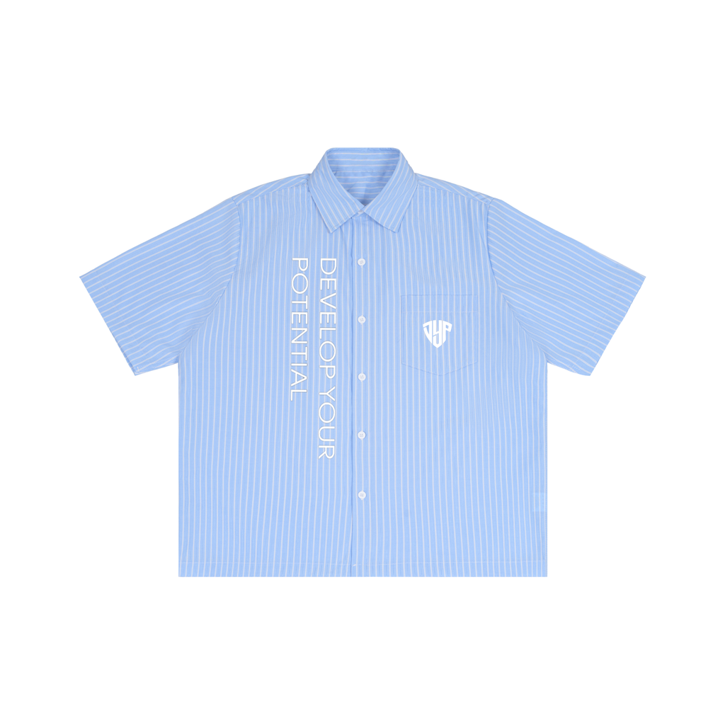 Striped Boxy Short Sleeve Shirt