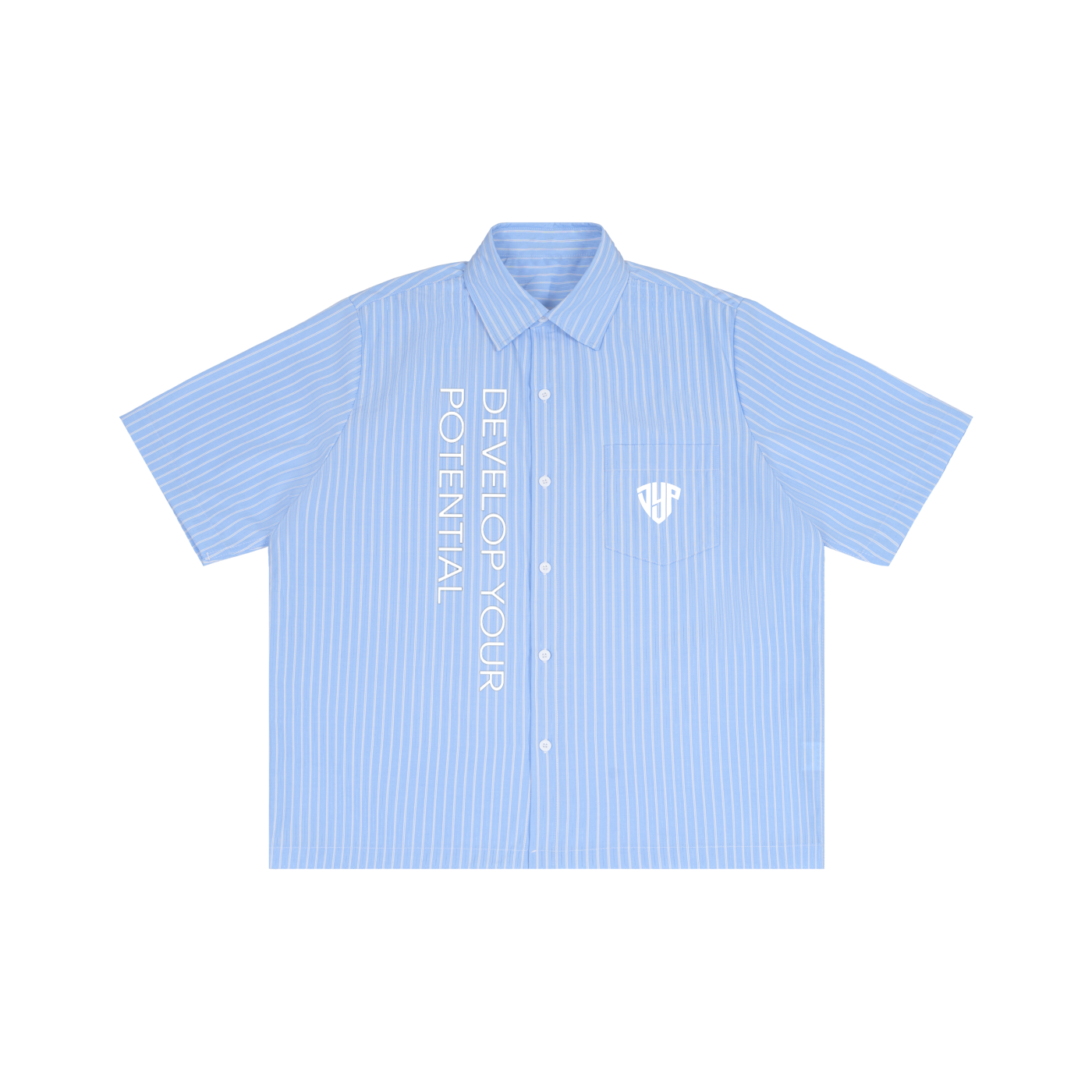 Striped Boxy Short Sleeve Shirt
