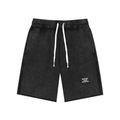 Unisex Mineral Wash Raw Edge Shorts