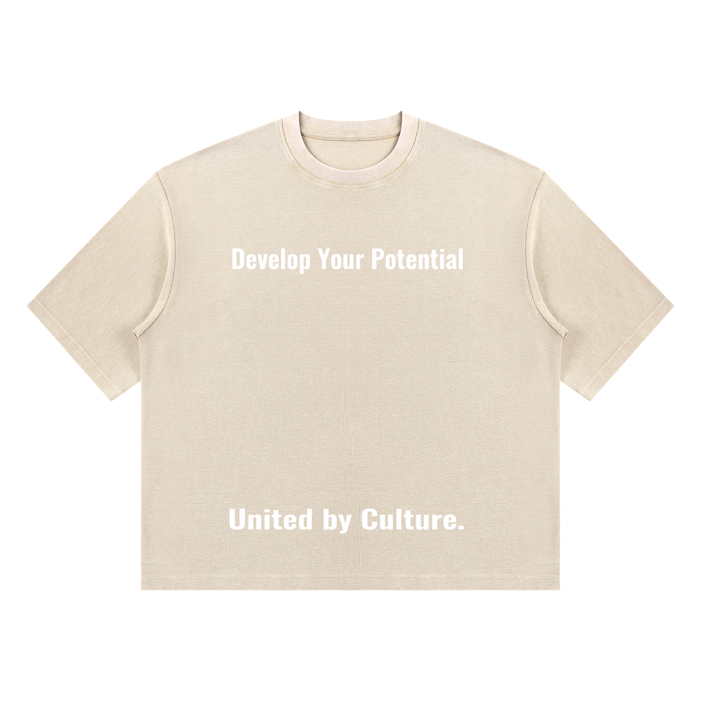 Unisex Mineral Wash Waffle Boxy T-Shirt