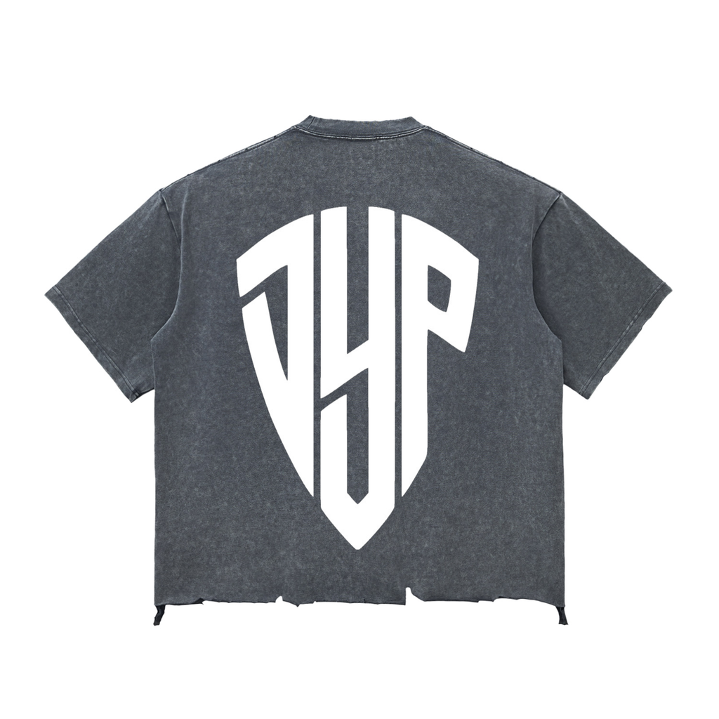 Snow Wash Raw-Hem Boxy T-shirt