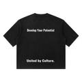 Unisex Mineral Wash Waffle Boxy T-Shirt