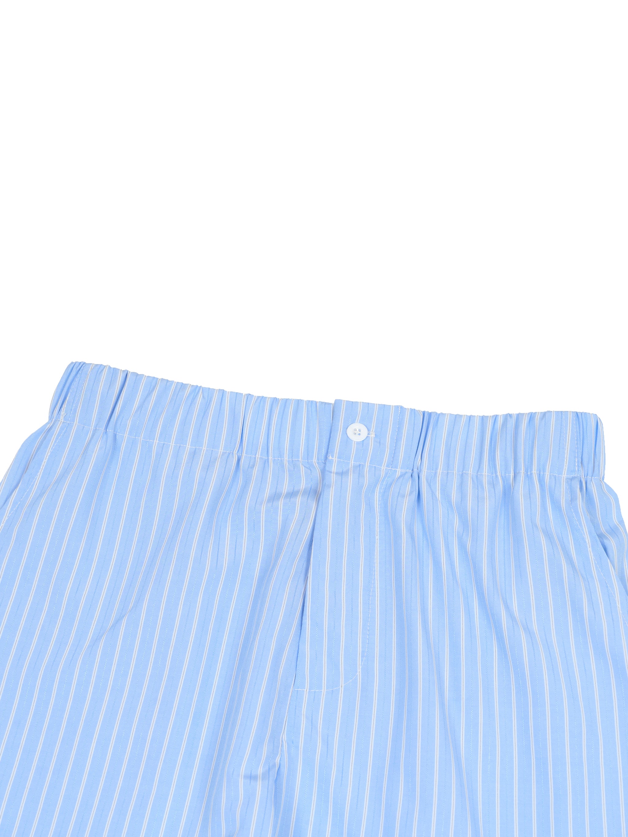 Striped Elastic Waist Shorts