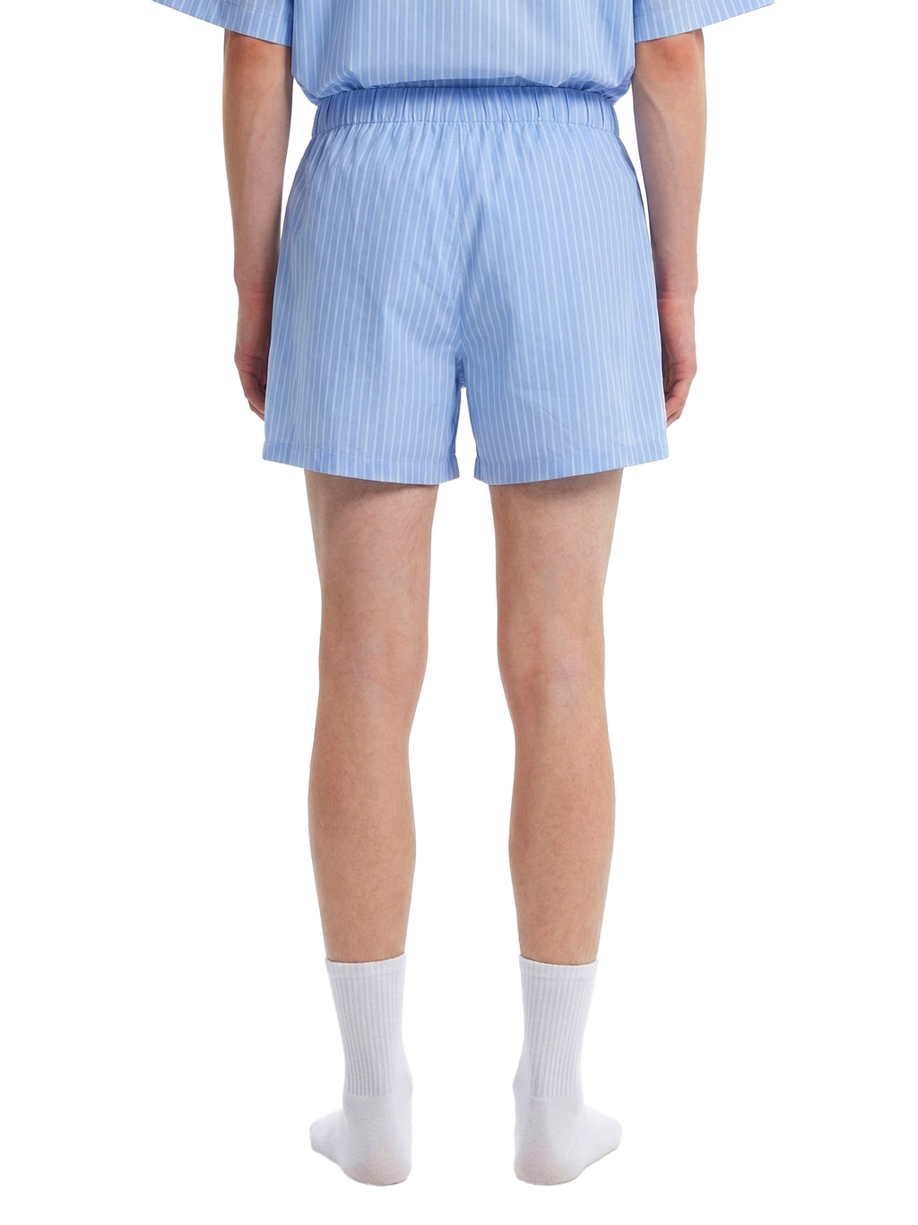 Striped Elastic Waist Shorts