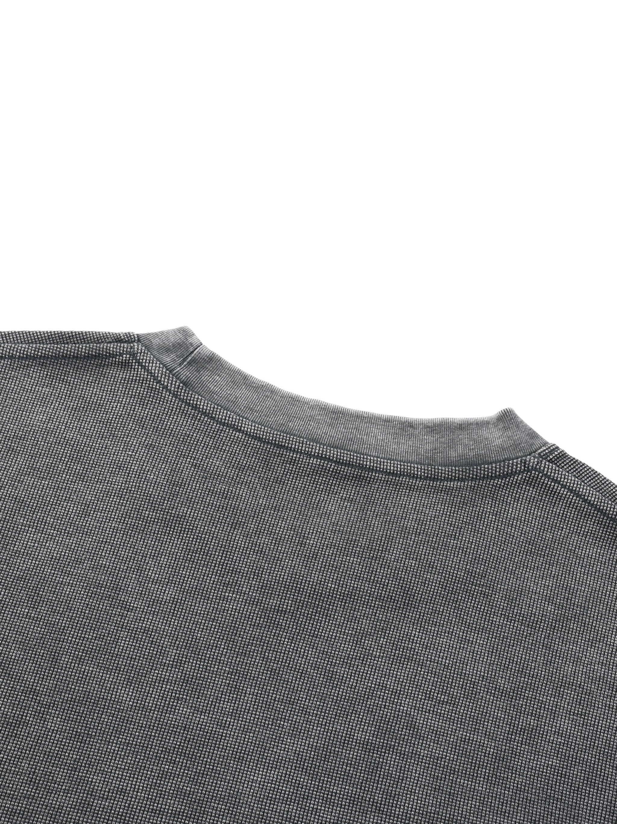 Unisex Mineral Wash Waffle Boxy T-Shirt